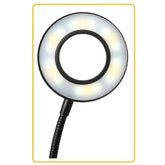 LED Aquarium Light 360 Degree Nano Fish Tank Light with Bamboo Board